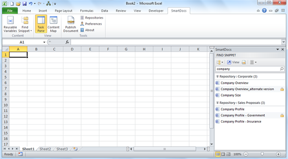 SmartDocs for Excel